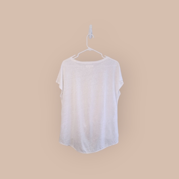 Lou and Grey White Linen Top with Knot Size M - Picture 2 of 4